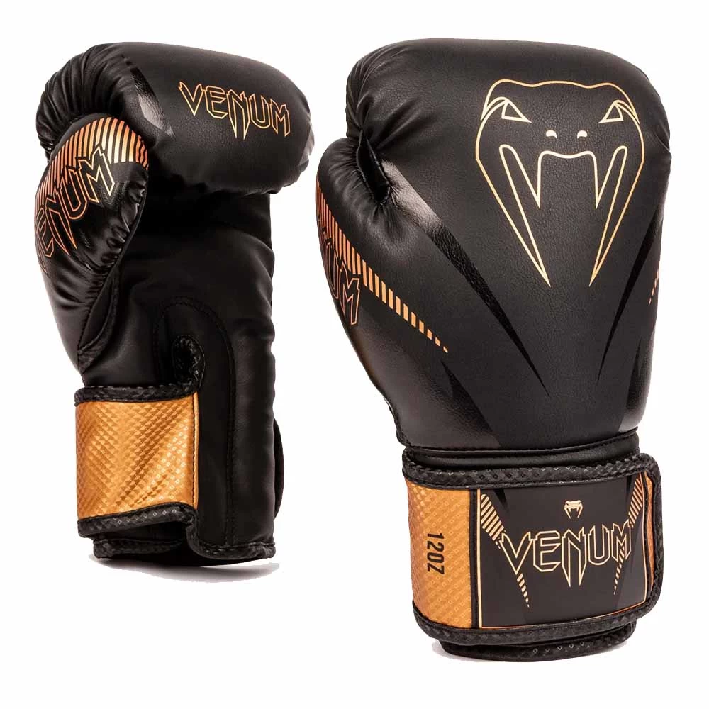 Venum Impact Boxing Gloves – Black/Bronze 3 Venum Impact Boxing Gloves – Black/Bronze