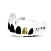 Ampro Custom Dentist Performance White Mouth Guard – Gold Tooth -Knockout Deals on Boxing Gear Ampro White Gold Toof Side View
