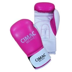 Cimac Artificial Leather Women’s Boxing Gloves – Pink/White