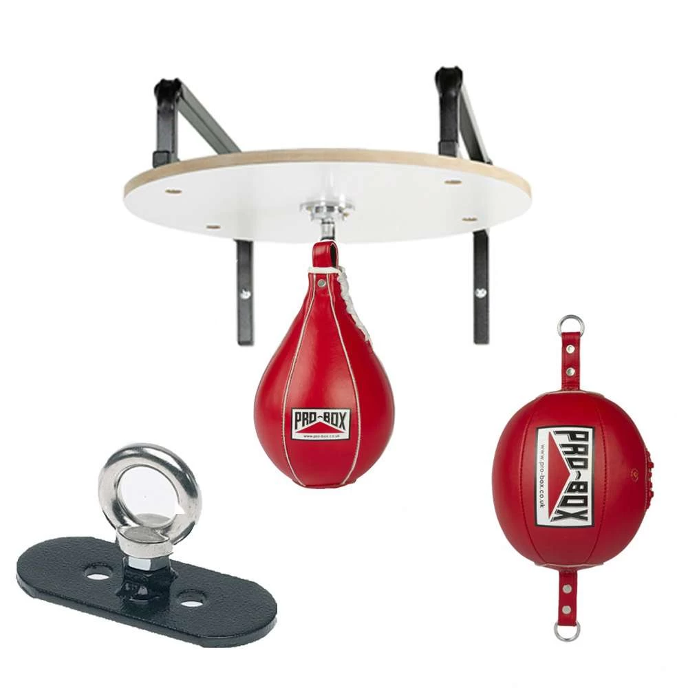 Pro-Box PU Floor To Ceiling & Speedball Set – Red 3 Pro-Box PU Floor To Ceiling & Speedball Set – Red