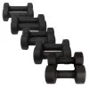 Fitness-Mad Fitness Mad Neoprene Dumbbells Black -Knockout Deals on Boxing Gear FDBELLBLK