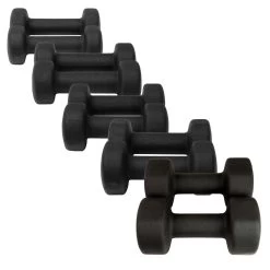 Fitness-Mad Fitness Mad Neoprene Dumbbells Black