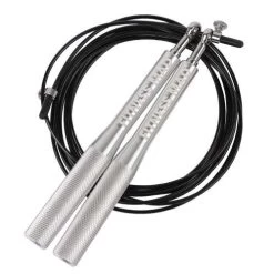 Fitness-Mad Fitness Mad Ultra Speed Adjustable Cable Rope – Black/Silver