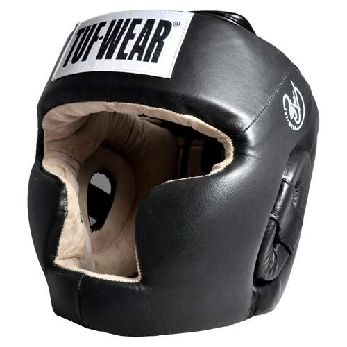 Tuf Wear Leather Full Face Headguard – Black 3 Tuf Wear Leather Full Face Headguard – Black