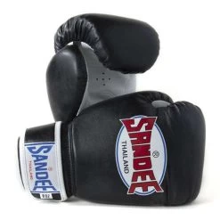 Sandee Junior Authentic Synthetic Leather Boxing Glove – Black/White