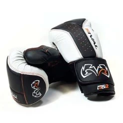 Rival RB10 Intelli Shock Bag Glove – Blue/Black -Knockout Deals on Boxing Gear RB10 2 white 3