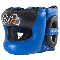 Rival Guerrero RHGFS3 Facesaver Headgear – Blue/Black