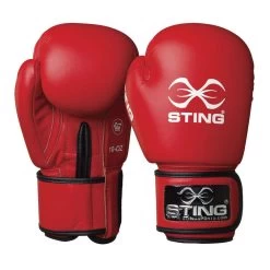 Sting AIBA Competition Boxing Gloves – Red