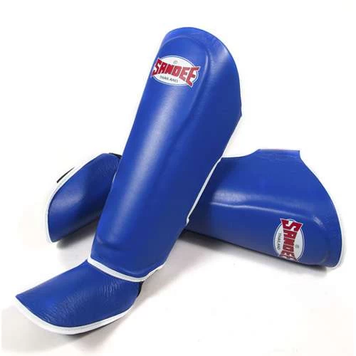 Sandee Authentic Leather Boot Shinguard – Blue/White 3 Sandee Authentic Leather Boot Shinguard – Blue/White