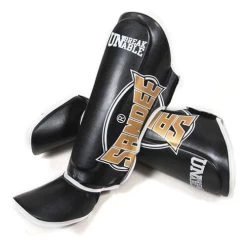 Sandee Cool-Tec Leather Boot Shinguard – Red/White/Black -Knockout Deals on Boxing Gear SandeeCoolTecBlackGoldWhiteLeatherBootShinguard 2nd 2
