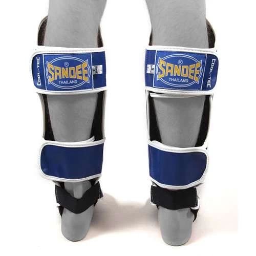 Sandee Cool-Tec Leather Boot Shinguard – Blue/Yellow/White 5 Sandee Cool-Tec Leather Boot Shinguard – Blue/Yellow/White - Image 3