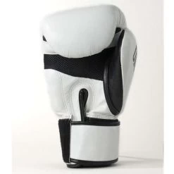 Sandee Cool-Tec Leather Sparring Glove – White/Black/Red -Knockout Deals on Boxing Gear SandeeCoolTecVelcroWhiteBlackRedLeatherBoxingGloveBack