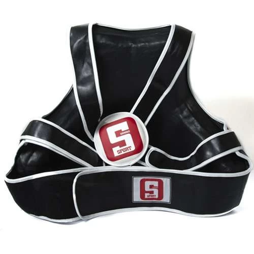 Sandee Sport Black & White Synthetic Leather Full Body Pad 4 Sandee Sport Black & White Synthetic Leather Full Body Pad - Image 2