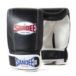 Sandee Leather Bag Glove – Red/White 9 Sandee Leather Bag Glove – Red/White -Knockout Deals on Boxing Gear SandeeVelcroBlackWhiteLeatherBagGlove2 1