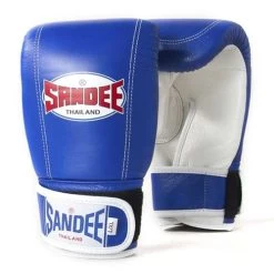 Sandee Leather Bag Glove – Red/White 10 Sandee Leather Bag Glove – Red/White -Knockout Deals on Boxing Gear SandeeVelcroBlueWhiteLeatherBagGlove2 1
