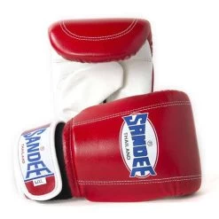 Sandee Leather Bag Glove – Black/White -Knockout Deals on Boxing Gear SandeeVelcroRedWhiteLeatherBagGlove 2nd