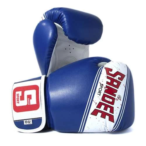 Sandee Sport Synthetic Leather Boxing Glove – Blue/White 3 Sandee Sport Synthetic Leather Boxing Glove – Blue/White