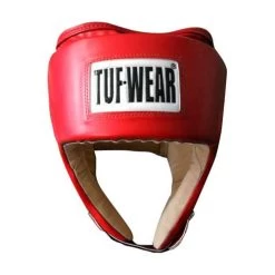Tuf Wear Junior Open Face Headguard – Red