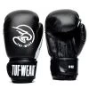 Tuf Wear Tornado Junior/Kids Safety Spar Gloves – Black/White -Knockout Deals on Boxing Gear TW12245 Black F copy