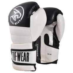 Tuf Wear Typhoon Training Boxing Glove – White/Black 10 Tuf Wear Typhoon Training Boxing Glove – White/Black -Knockout Deals on Boxing Gear TW15263BlackWhiteTufWearTyphoonTrainingGloveBlackWhiteF 2