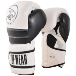 Tuf Wear Typhoon Training Boxing Glove – Black/White -Knockout Deals on Boxing Gear TW15263WhiteBlackTufWearTyphoonTrainingGloveWhiteBlackF 2