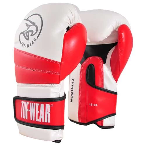 Tuf Wear Typhoon Training Boxing Glove – White/Black 7 Tuf Wear Typhoon Training Boxing Glove – White/Black - Image 5