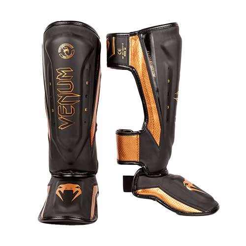 Venum Elite Evo Shinguards – Black/Bronze 3 Venum Elite Evo Shinguards – Black/Bronze