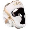 Venum Elite Cheek Headguard – White/Gold 2 Venum Elite Cheek Headguard – White/Gold -Knockout Deals on Boxing Gear VENUMELITEHEADGEARwhitegold 2nd