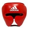Adidas AdiStar Pro Head Guard – Red/White -Knockout Deals on Boxing Gear adiphg01 red front copy