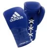 Adidas AdiSpeed Lace Up Boxing Gloves – Blue/White 1 Adidas AdiSpeed Lace Up Boxing Gloves – Blue/White -Knockout Deals on Boxing Gear adisbg500 pro blue white copy