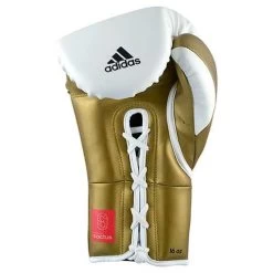 Adidas Speed Tilt 350 Lace Up Boxing Glove – Black/White -Knockout Deals on Boxing Gear adispd350tg white gold black 03 copy