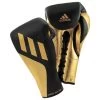 Adidas Speed Tilt 750 BBBC Approved Pro Gloves – Black/Gold -Knockout Deals on Boxing Gear adispd750fg black gold both