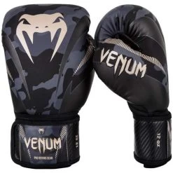 Venum Impact Boxing Gloves – Dark Camo/Sand