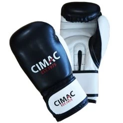 Cimac Artificial Leather Boxing Gloves – Black/White
