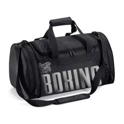 Sugar Ray’s Boxing Holdall – Black -Knockout Deals on Boxing Gear blacksilver