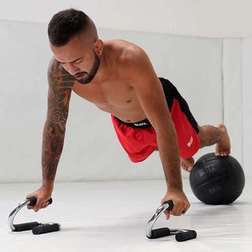 Blitz Push Up Bars – Black/Silver 4 Blitz Push Up Bars – Black/Silver - Image 2