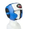 Pro-Box Pro-Spar Cheek Headguard – Blue/White -Knockout Deals on Boxing Gear blue white head