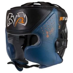 Rival RHG10 INTELLI-SHOCK Headgear – Black/Grey -Knockout Deals on Boxing Gear bluehgrival 2