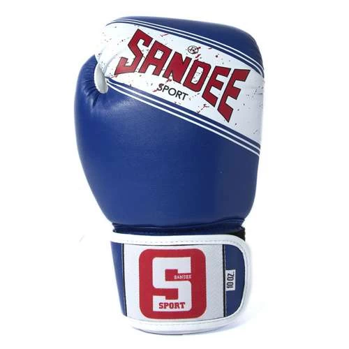 Sandee Sport Synthetic Leather Boxing Glove – Blue/White 11 Sandee Sport Synthetic Leather Boxing Glove – Blue/White - Image 9