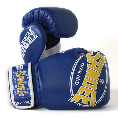 Sandee Junior Cool-Tec Synthetic Leather Boxing Glove – Blue/Yellow/White 3 Sandee Junior Cool-Tec Synthetic Leather Boxing Glove – Blue/Yellow/White
