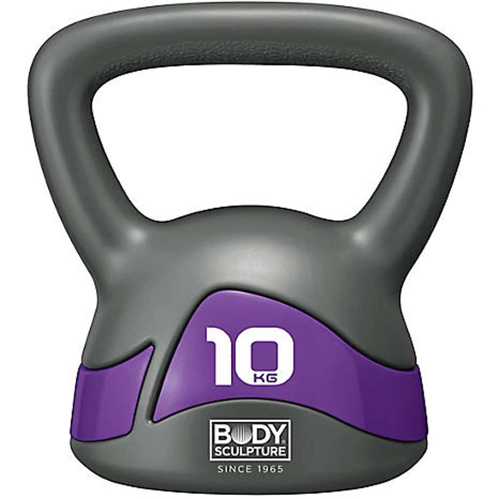 Body Sculpture 10kg Kettle Bell – Grey/Purple 3 Body Sculpture 10kg Kettle Bell – Grey/Purple