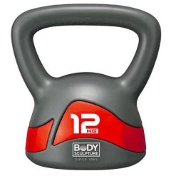 Body Sculpture 12kg Kettle Bell – Grey/Red
