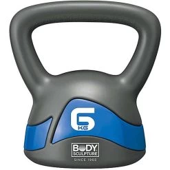 Body Sculpture 6kg Kettle Bell – Grey/Blue