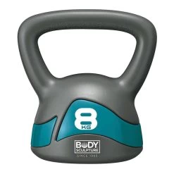 Body Sculpture 8kg Kettle Bell – Grey/Green