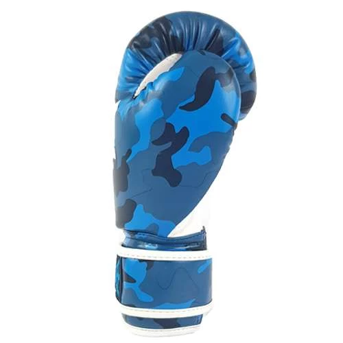 Sandee Junior Camo Synthetic Leather Boxing Glove – Blue/White 4 Sandee Junior Camo Synthetic Leather Boxing Glove – Blue/White - Image 2