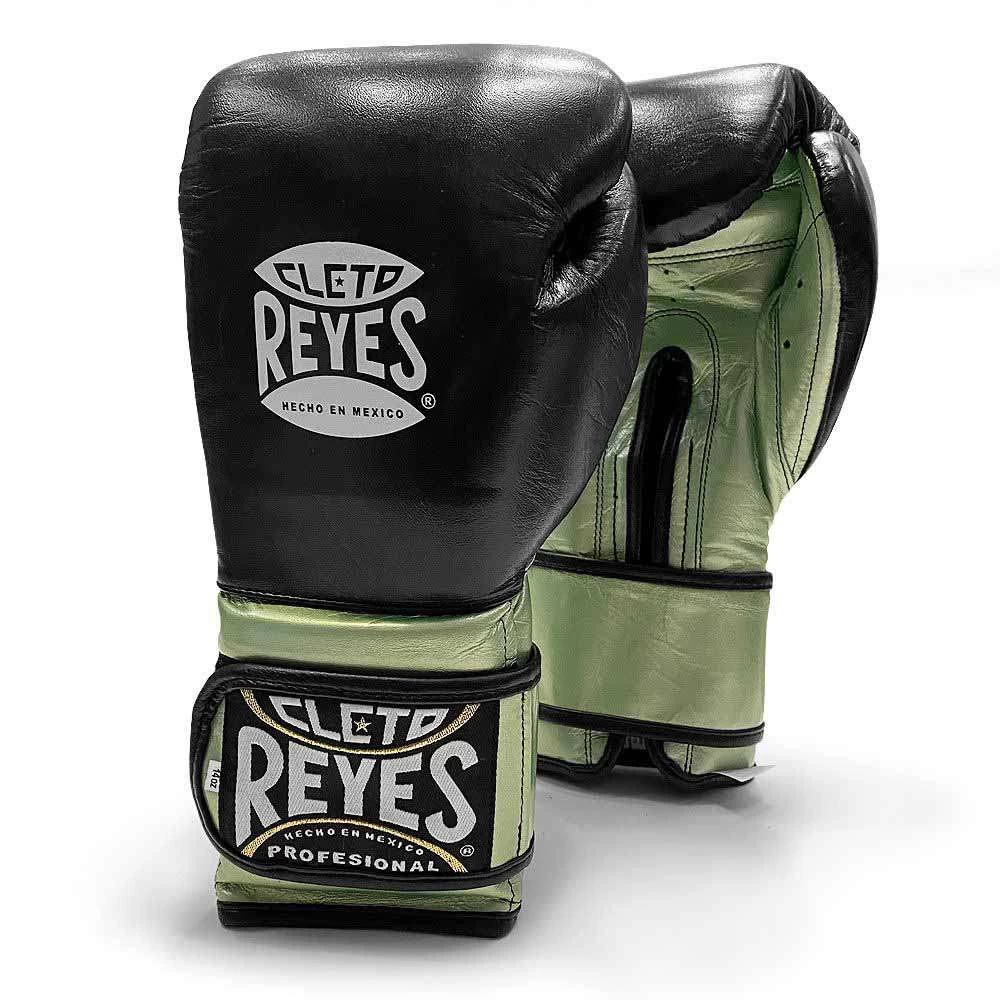 Cleto Reyes Limited Edition Velcro Sparring Gloves – Black/Green 3 Cleto Reyes Limited Edition Velcro Sparring Gloves – Black/Green