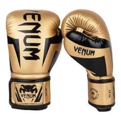 Venum Elite Boxing Gloves – Gold/Black