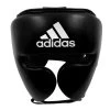 Adidas AdiStar Pro Head Guard – Black/White -Knockout Deals on Boxing Gear head guard black