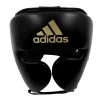 Adidas AdiStar Pro Head Guard – Black/Gold -Knockout Deals on Boxing Gear head guard black gold