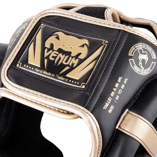 Venum Elite Cheek Headguard – Black/Gold 9 Venum Elite Cheek Headguard – Black/Gold - Image 7